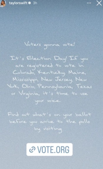 Taylor Swift register to vote
