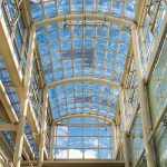 Glass domed roof