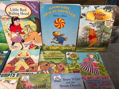 Collection of children's books.